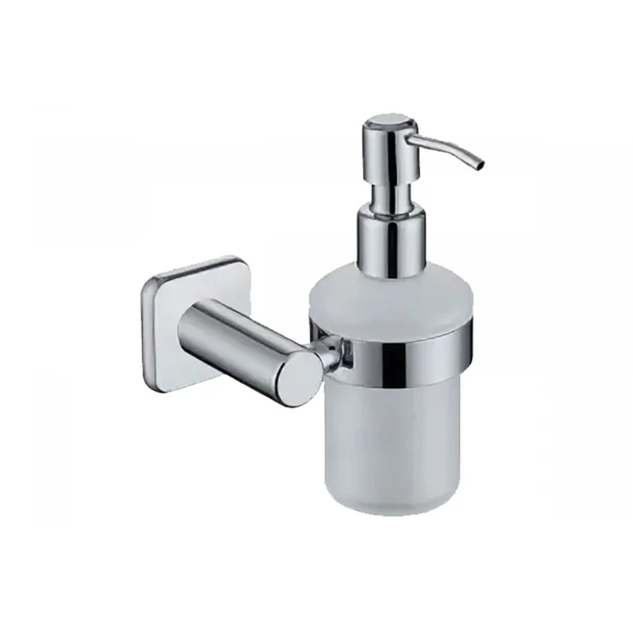 Дозатор для жидкого мыла Kaiser настенный стекло хром цинк KH-1710 9,5х16,1 см