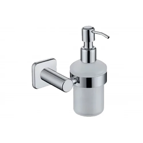 Дозатор для жидкого мыла Kaiser настенный стекло хром цинк KH-1710 9,5х16,1 см