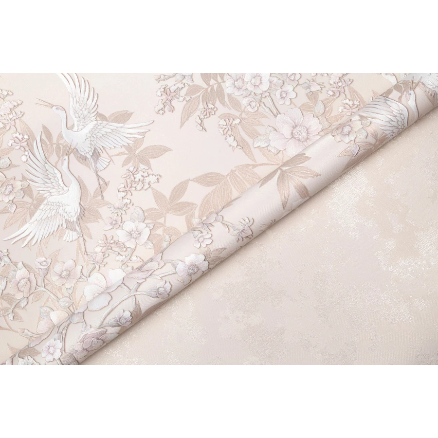 Обои флизелиновые Palitra Prestige Japandi Mural PrestigeColor бежевые PC72091-22 1,06х10,05 м