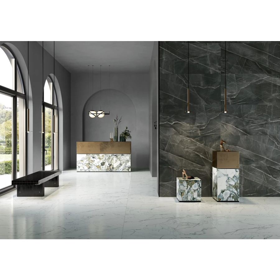 Керамогранит Vitra CityMarble Калакатта Блэк 7ЛПР R9 K951845LPR01VTER 120х60 см