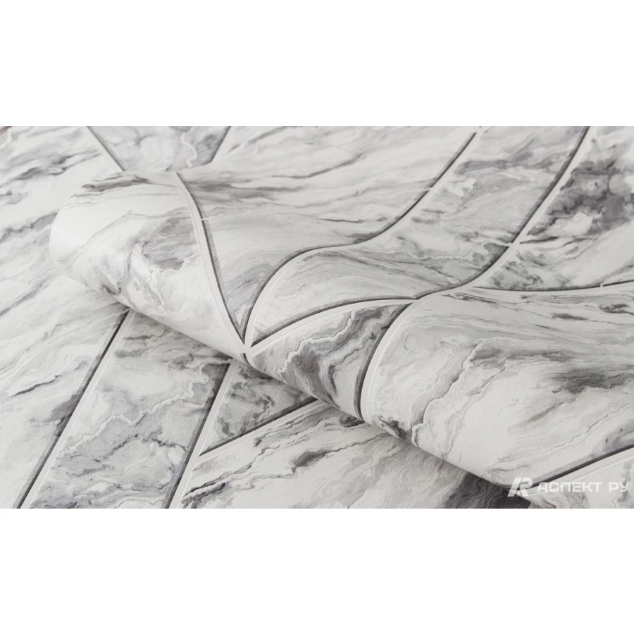 Обои виниловые Аспект Белфаст серые 10132-14 0,53х10,05 м