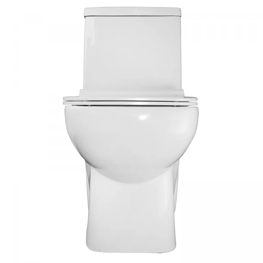 Унитаз-моноблок Azario Zeno ободковый с сиденьем slim микролифт AZ-1169 64х36.5х74 см