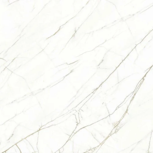 Керамогранит Planet Ceramics UKP-520 глянцевый с золотом белый 80х80 см