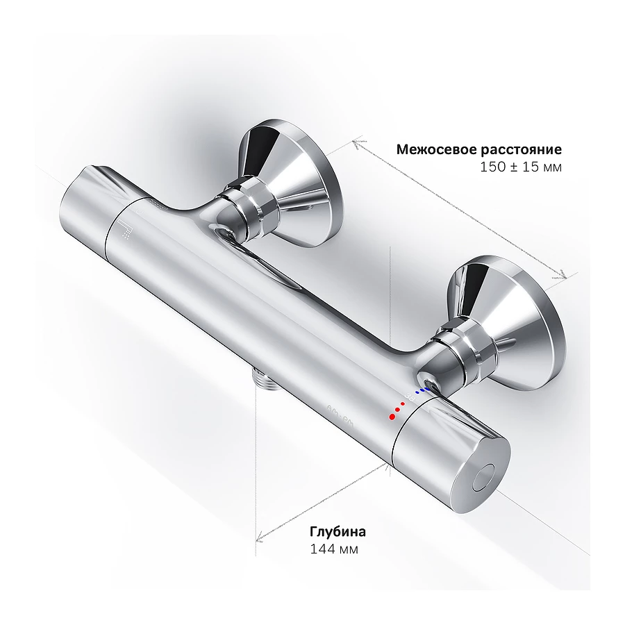 Смеситель для душа Am Pm Like с термостатом F8040000