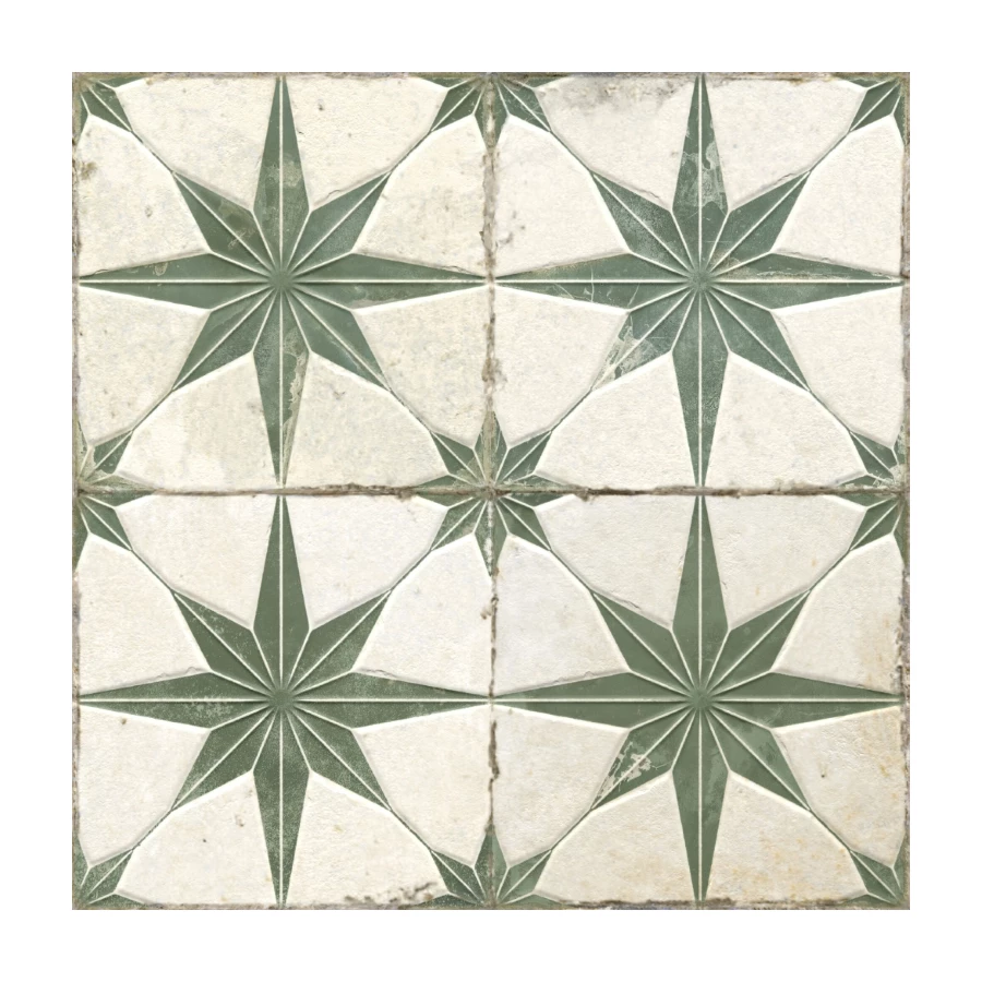 Керамическая плитка Peronda FS Star Sage LT матовая бело-зеленая 0100338188 45х45 см