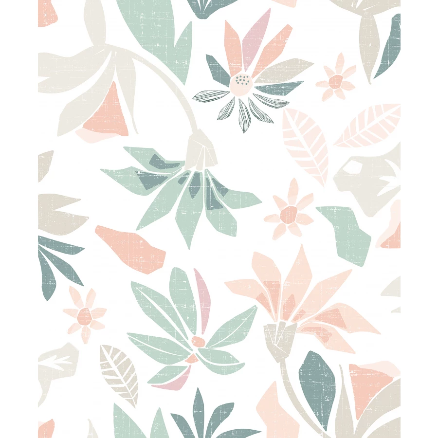 Обои флизелиновые Marburg Flora белые 47469 0,53х10,05 м