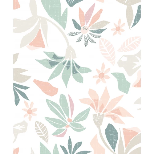 Обои флизелиновые Marburg Flora белые 47469 0,53х10,05 м