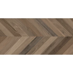 Керамогранит Laparet Wood Latina Brown Chevron M матовый карвинг коричневый 120х60 см