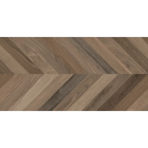 Керамогранит Laparet Wood Latina Brown Chevron M матовый карвинг коричневый 120х60 см
