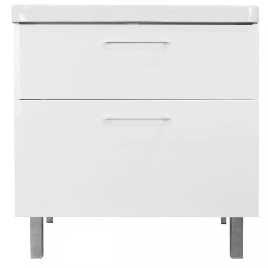 Комплект тумба Azario Ника 80 h напольная с раковиной Monte 80 CS00082789 80х47х85 см