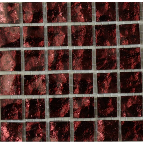 Стеклянная мозаика Art&Natura Murano Specchio 19 сетка 10x10 глянцевая коричневая MS19-10x10N 30х30 см