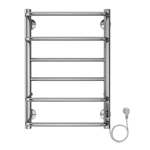Полотенцесушитель электрический Azario Milan 6 секций тен справа хром AZ90846 40x60 см