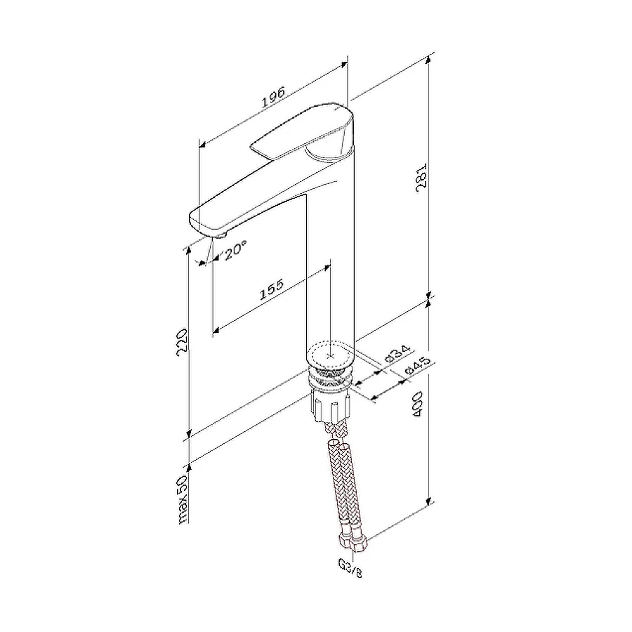 Смеситель для раковины Am Pm Gem F90A92000
