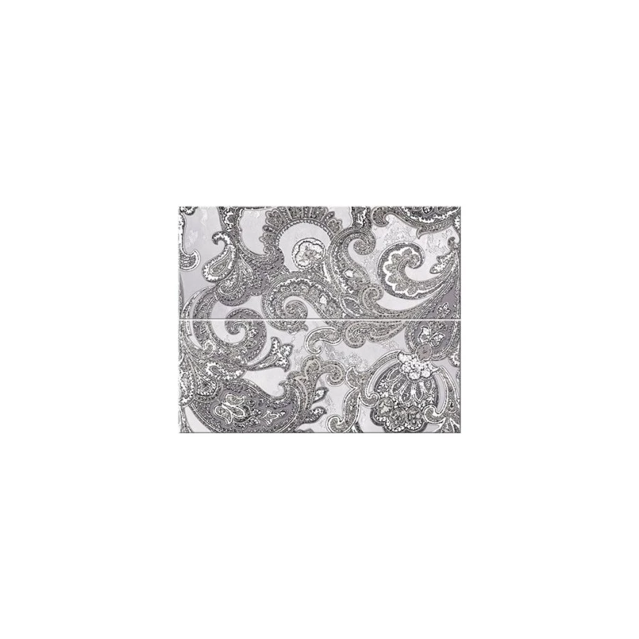 Панно Azori Sfumato Grey Paisley из 2 частей 40,2х50,5 см