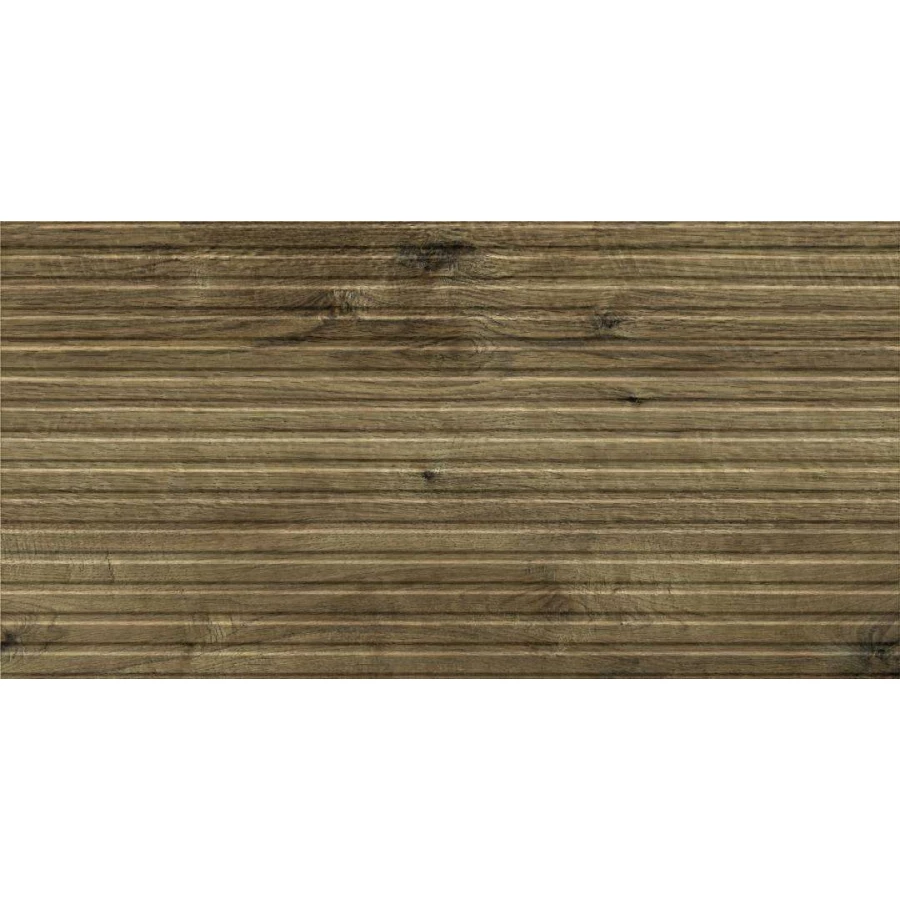 Плитка настенная PrimaVera Палинур Палисандр Рельеф матовый коричневая TP3652BYM 60х30 см