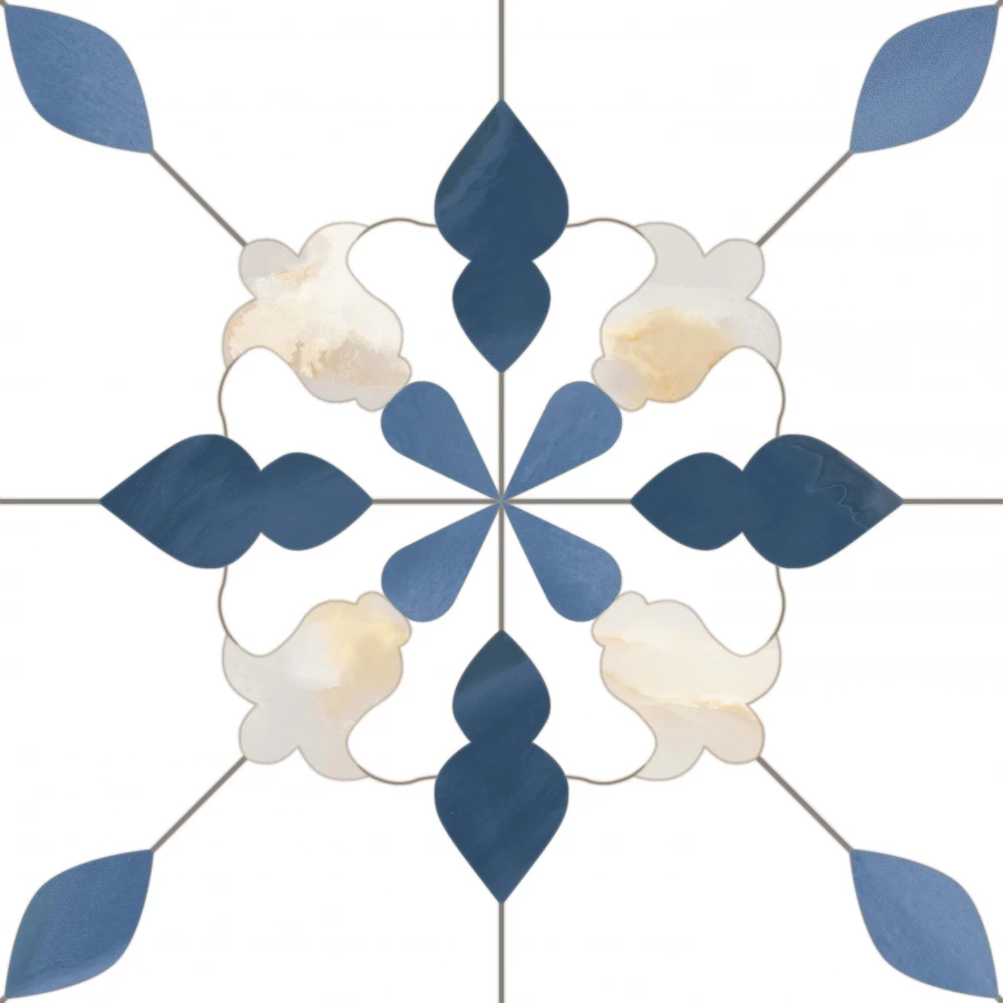 Керамогранит Monopole Aramis Zafiro матовый многоцветный 18,7x18,7 см