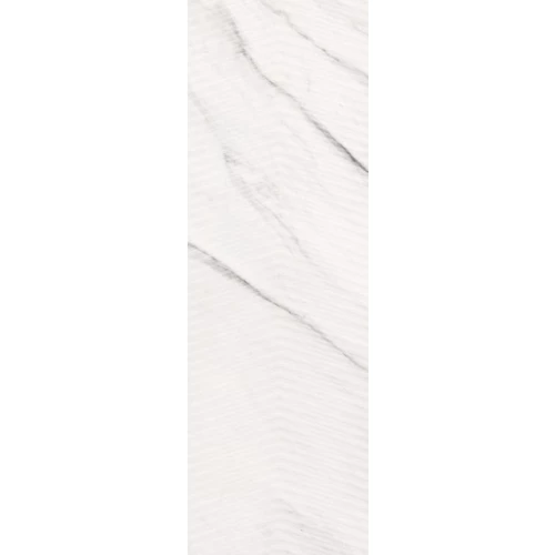 Плитка Meissen Keramik Carrara Chic рельеф шеврон белый 29х89 см