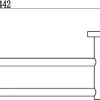 Держатель для полотенец Savol 87 прямой 2-ой S-408748