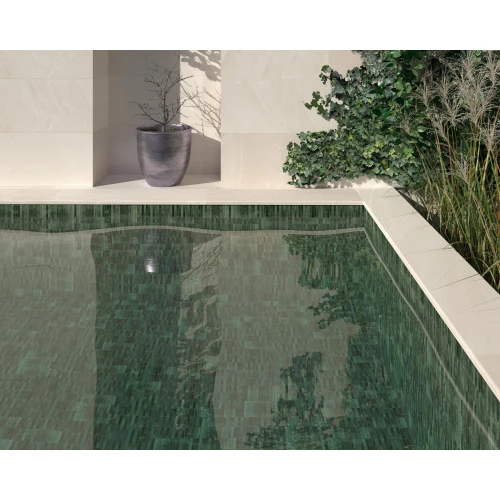 Керамогранит Dune Ceramica Kit-Kat Mosaic Grass Glossy глянцевый зеленый 188861 23,1х11,5 см
