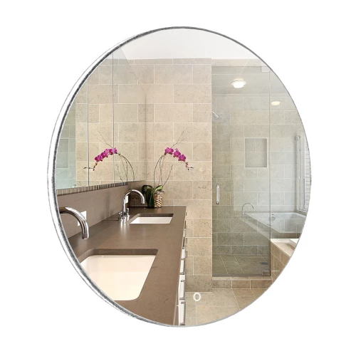 Зеркало Azario Плаза c подсветкой и диммером сенсорный выключатель ФР-00002131 d77 см