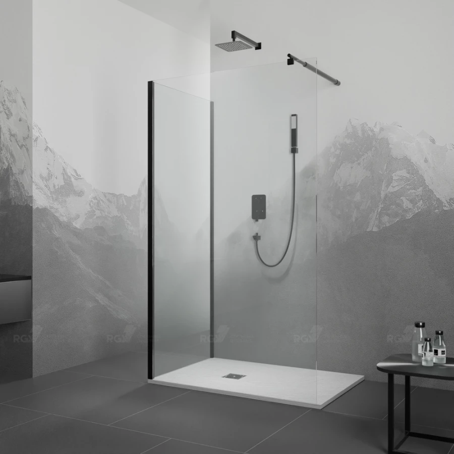 Душевой уголок RGW WA-005B WA-002B+Z-050-2B Матовое-Сатинат 120х100 см