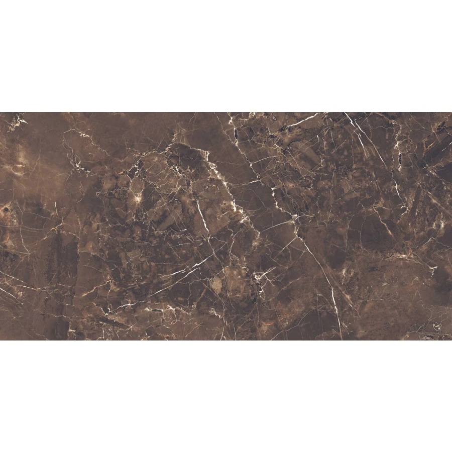 Керамогранит Velsaa Emperador-Daina Mramor Copper Slab black коричневый 120*60 см