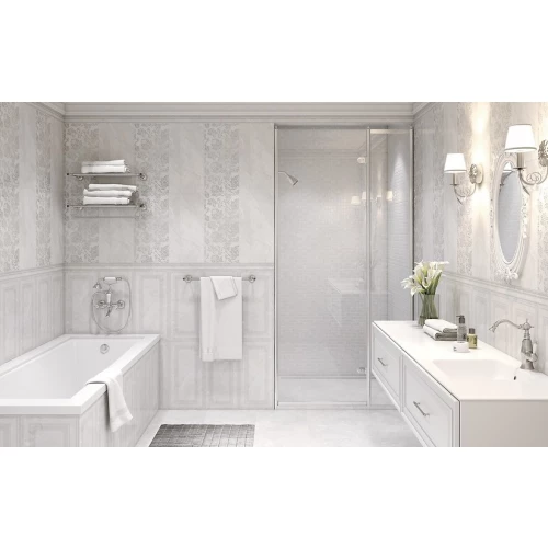 Плитка облицовочная Cersanit Dallas светло-серый рельеф DAL522D-60 59,8х29,8 см