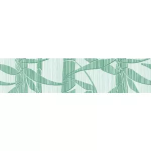 Бордюр Нефрит-Керамика Бамбук зеленый 25х6