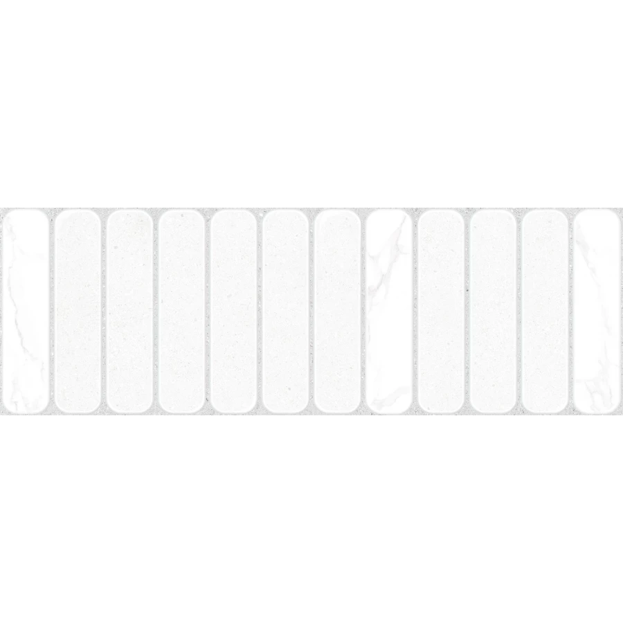 Плитка настенная ALMA Ceramica Amarant матовая белая TWU3090AMT37R 90х30 см