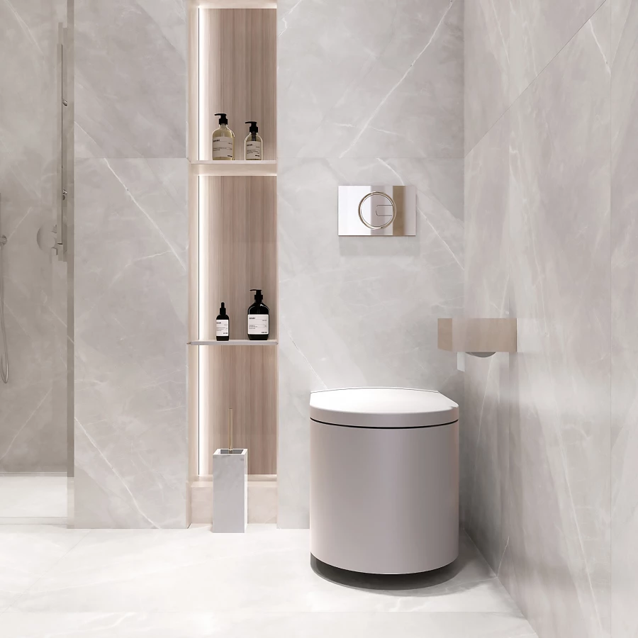 Керамогранит Arcadia Ceramica Armani Silver Matt матовый серый RT7013-A 120х60 см