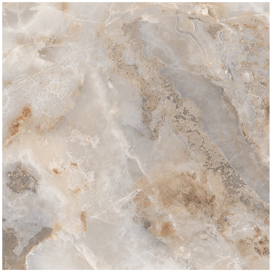 Керамогранит Ceradim Onyx Magic Brown серо коричневый Полированный 60х60 см