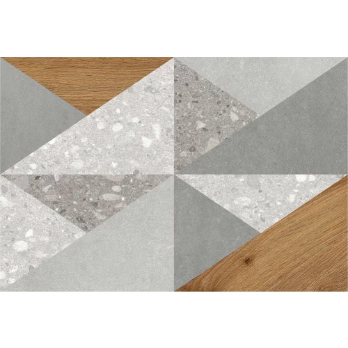 Плитка облицовочная Global Tile Vision Светло серый декор 9VI0164M 40х27 см