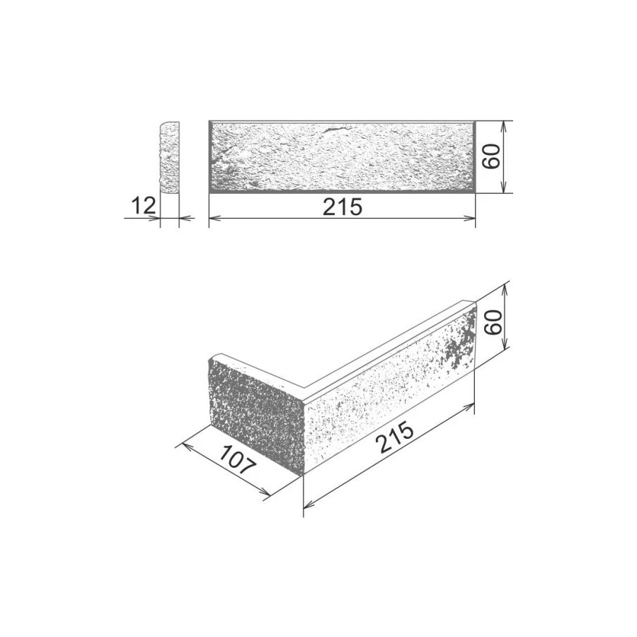 Декоративный камень Камелот Рига белый 109
