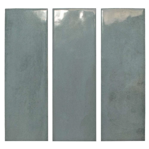 Плитка настенная DNA Tiles Calema Ocean глянцевая синяя 136308 16х5,2 см