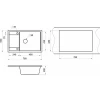 Кухонная мойка Granula 7805, ПЕСОК 78х50 см