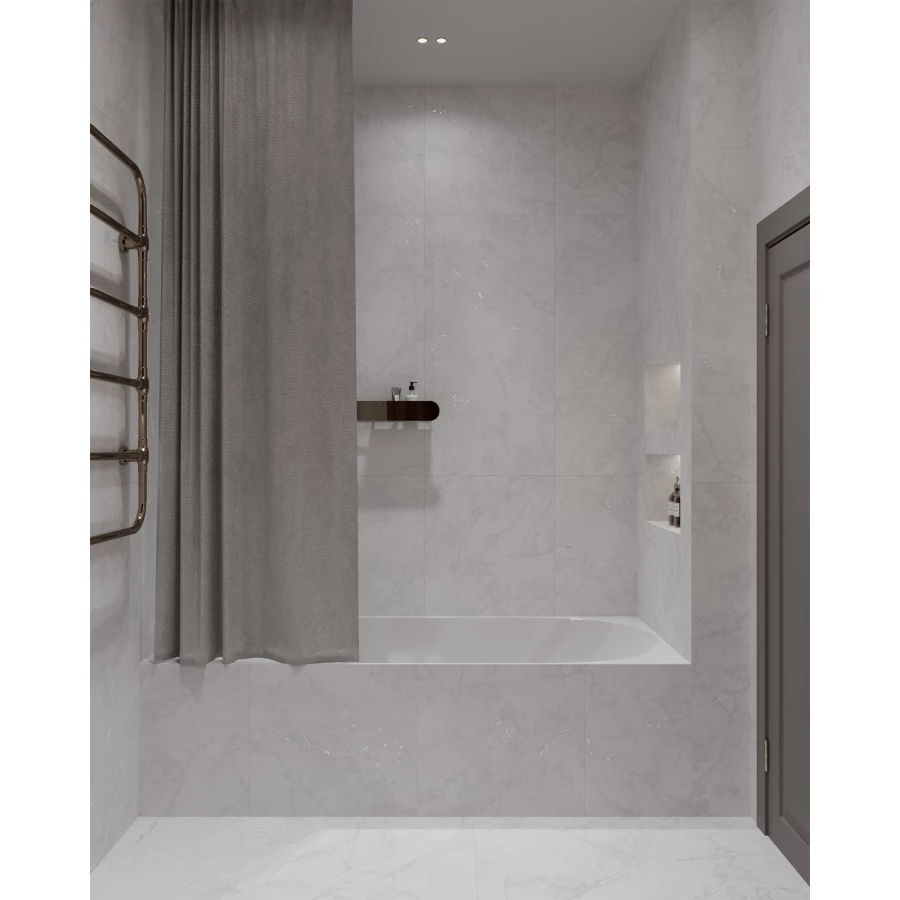 Керамогранит Arcadia Ceramica Arctic White Carving белый CR4007-A 120х60 см