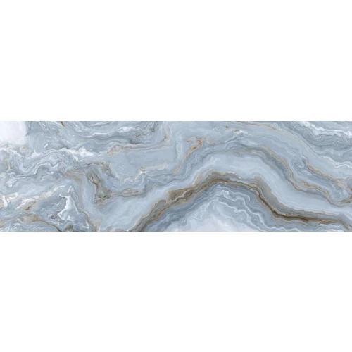 Плитка настенная Primavera Hypnose Aqua B Glossy глянцевая голубая GL18B 90х30 см