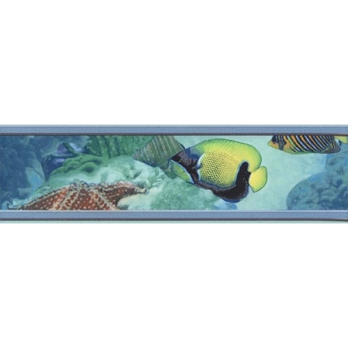 Плитка настенная Kerama Marazzi Бордюр Маронти глянцевый голубой HGD/A47/880 20х5,7 см