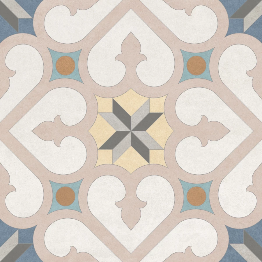 Керамогранит New Trend Design Art Mix 4 матовый многоцветный GP2020DMX55 20х20 см