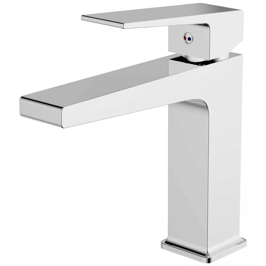 Смеситель для раковины Azario Eddie керамический картридж без донного клапана хром AZ-VBH168207C