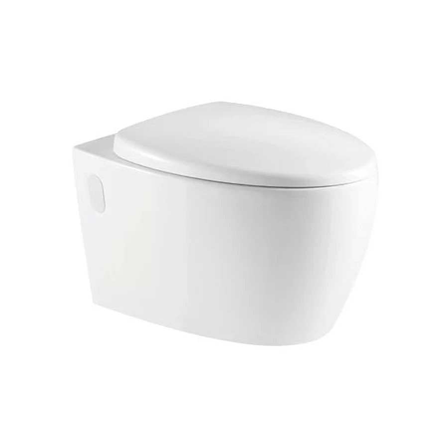 Унитаз подвесной Azario Deya безободковый с сиденьем микролифт AZ-2115 57х39х35.5 см