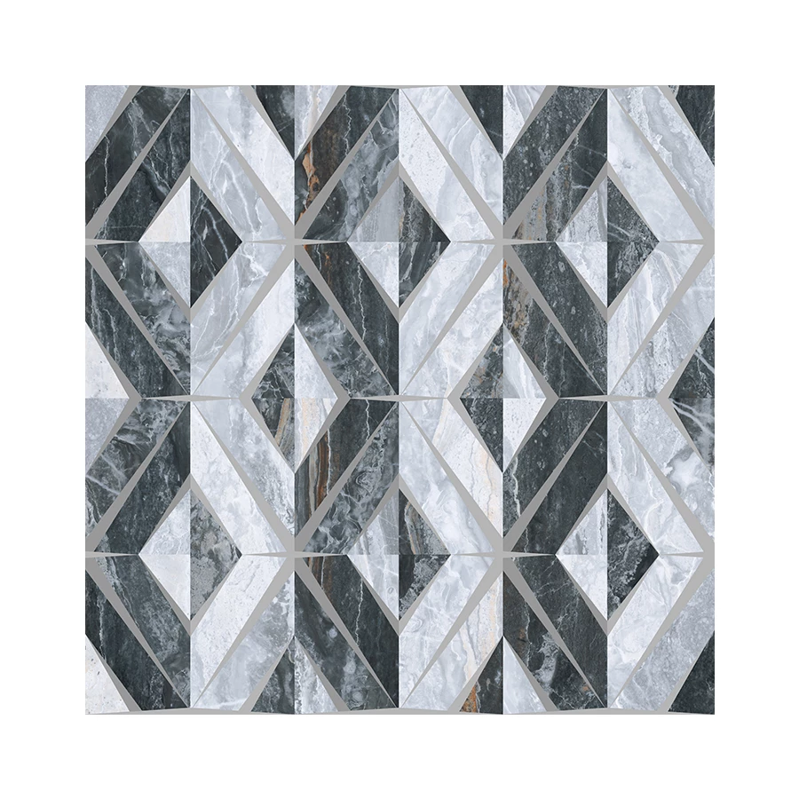 Декор Vitra Bergamo Геометрический Микс Холодная гамма K946630LPR 60x60 см