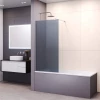 Шторка на ванну RGW SC-050 Тонированное Серое 351105009-31 90 см