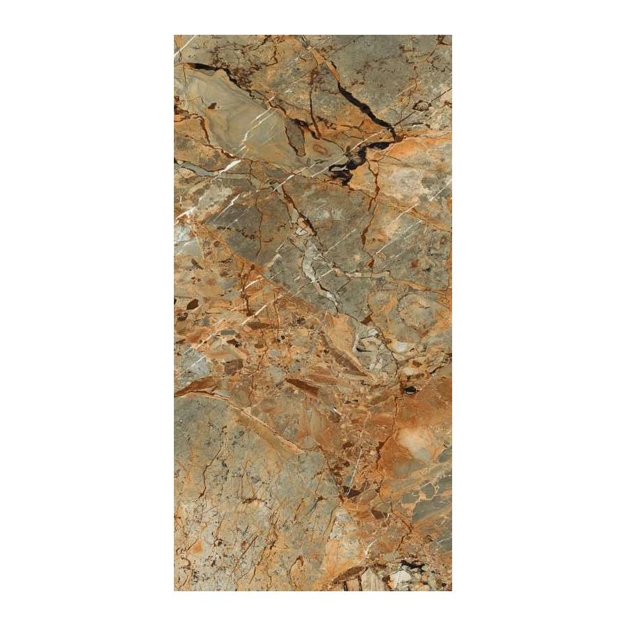 Керамогранит Maimoon Ceramica High Glossy Breccia Fantastico brown 160х80 см