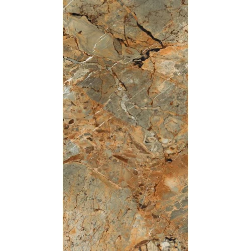 Керамогранит Maimoon Ceramica High Glossy Breccia Fantastico brown 160х80 см