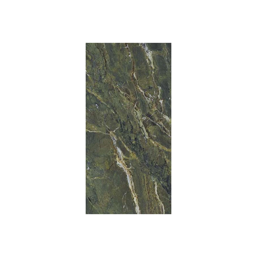 Керамогранит Ariostea Ultra Marmi Verde Karzai Lucidato Shiny полуглянцевый зеленый UM6L300637 300х150 см