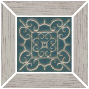 Вставка Kerama Marazzi Тровазо наборная матовая серая светлая ID151 13x13 см