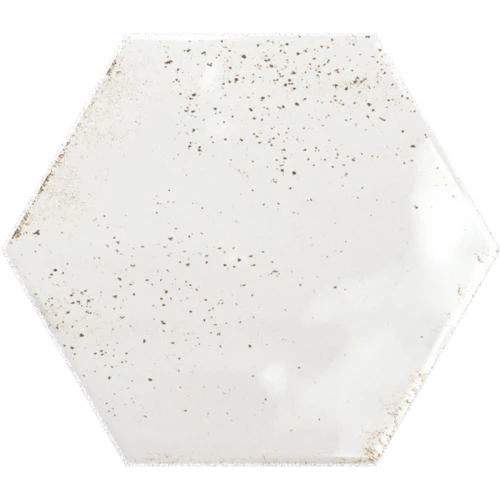 Плитка керамическая Ribesalbes Хоуп Whите Hеx Глоссы / Hope White Hex Glossy глянцевая белая PT03126 17,3х15 см