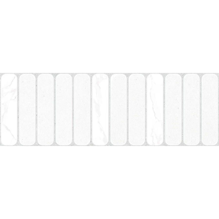 Плитка настенная ALMA Ceramica Amarant матовая белая TWU3090AMT37R 90х30 см