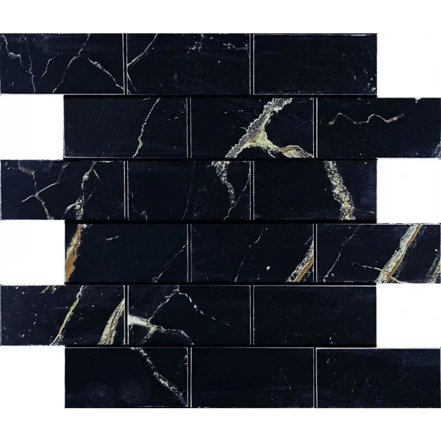 Мозаика Velsaa Mosaic Alcantro Mosaic Nero Brick Bone 34,6х29,7 см